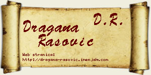 Dragana Rašović vizit kartica